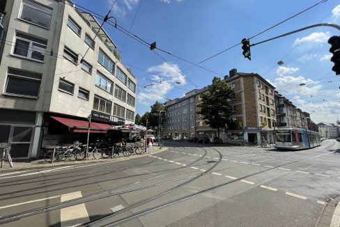 Blick zur Duisburger Straße