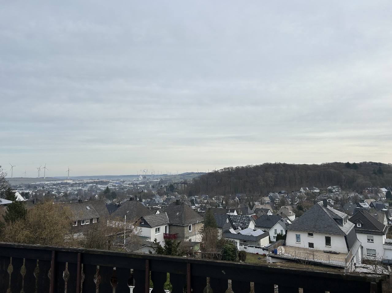 Blick vom Balkon über Brilon