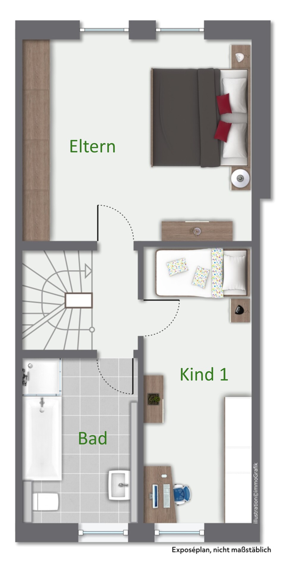 Grundriss 1. Obergeschoss