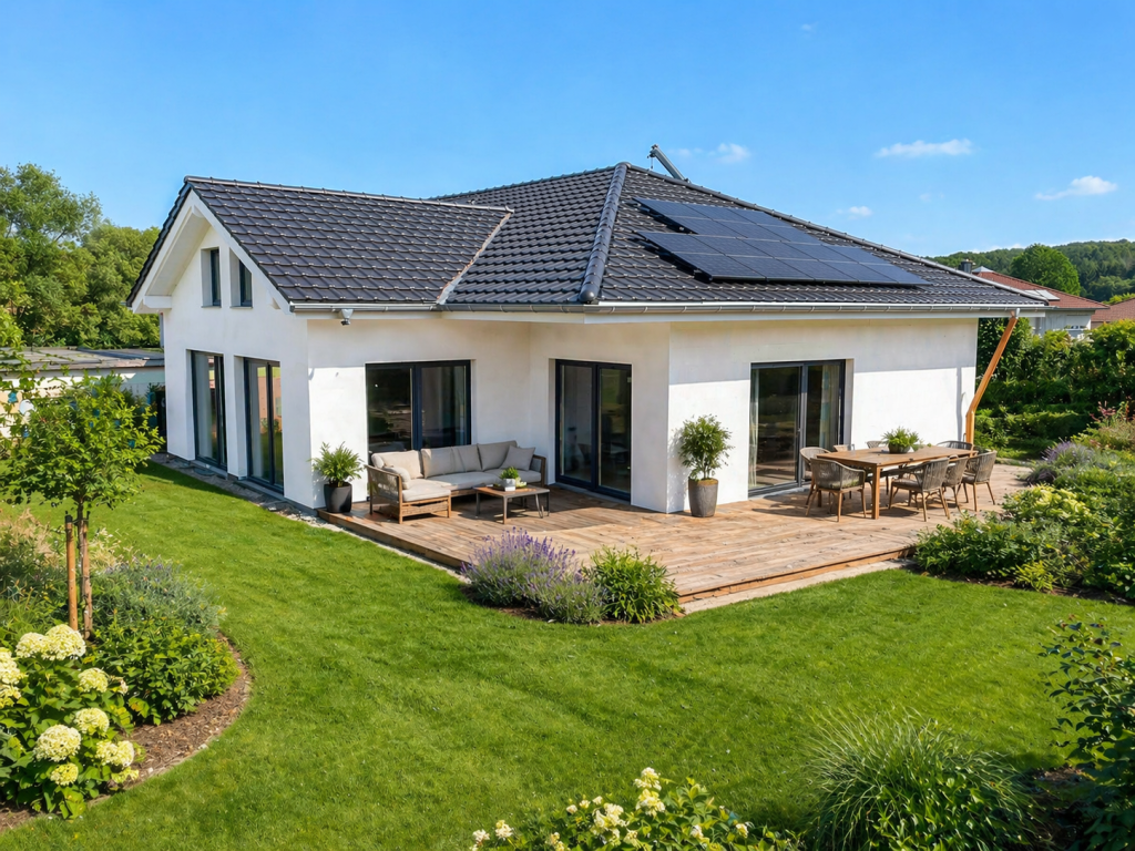 Die Terrasse ist  noch nicht fertig gestellt (Vorschlag)