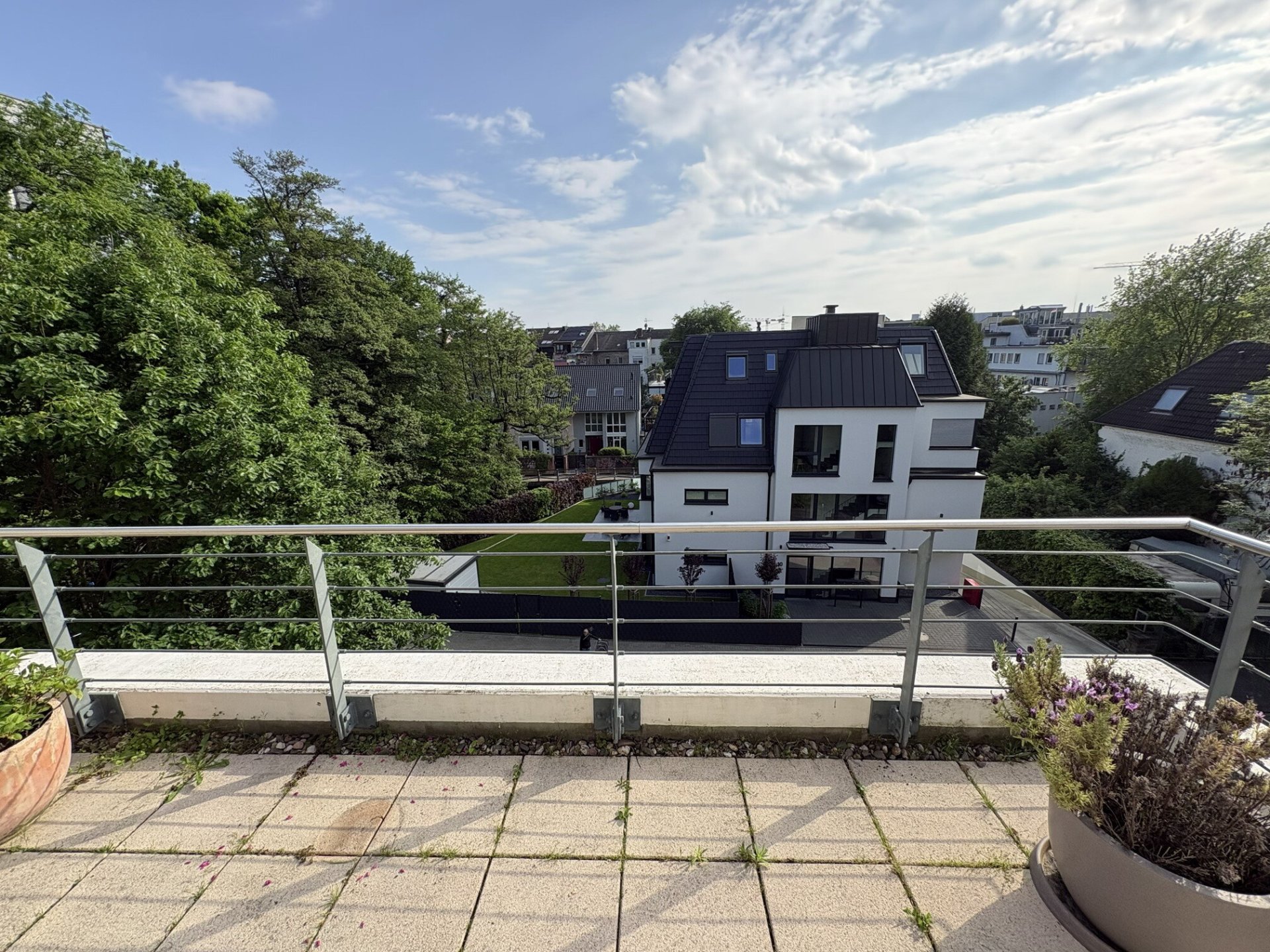 Blick vom Balkon Richtung Mühlengraben