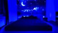 Schlafzimmer beleuchtet
