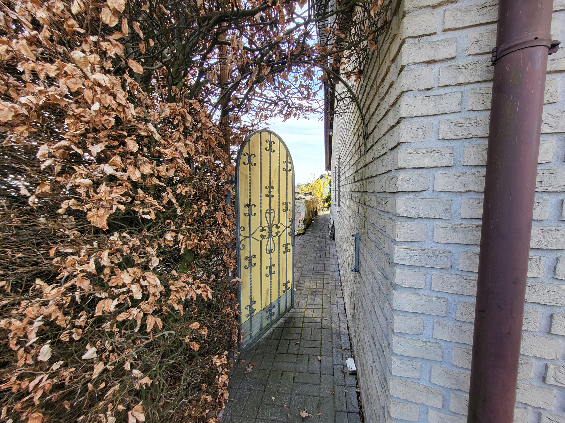Seitlicher Zugang zum Garten