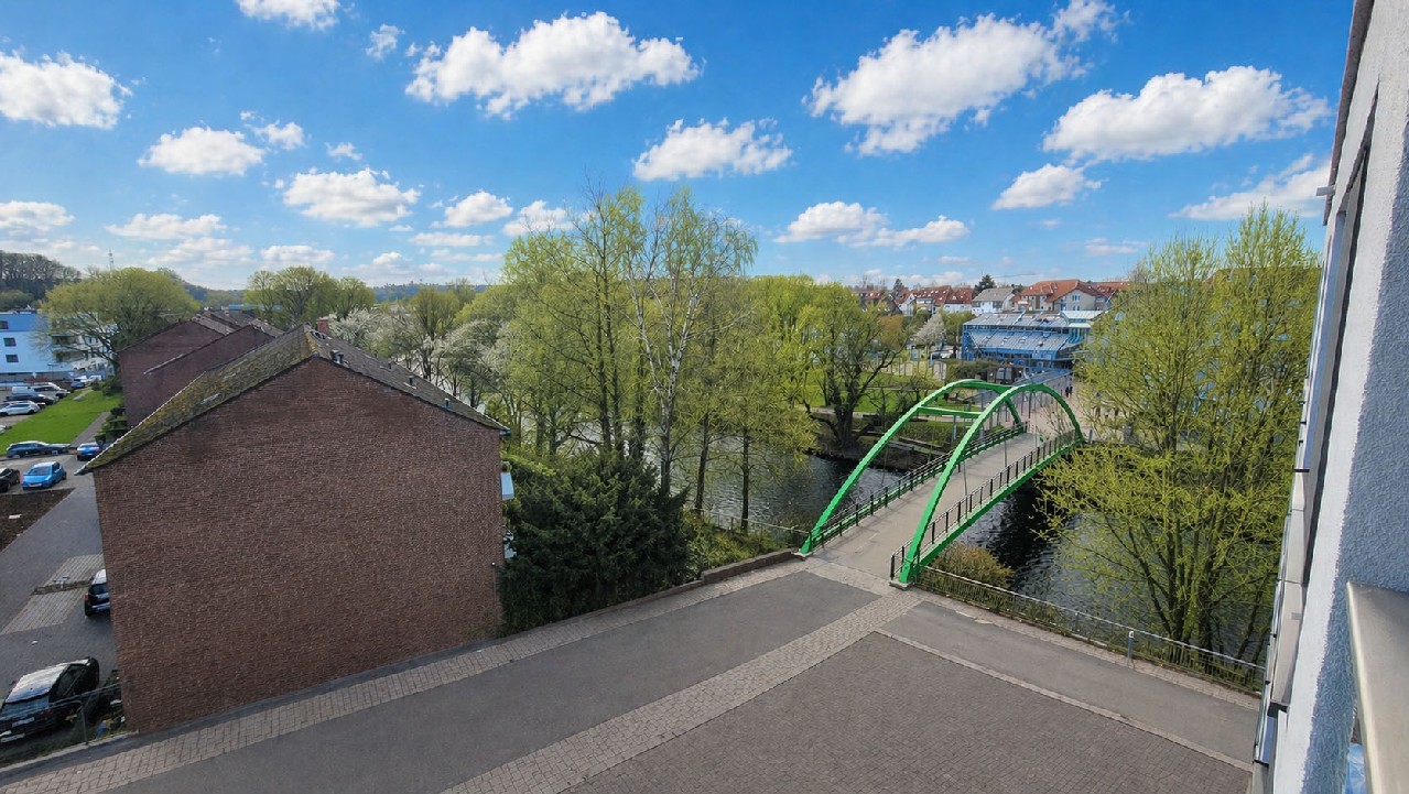 Blick vom Balkon