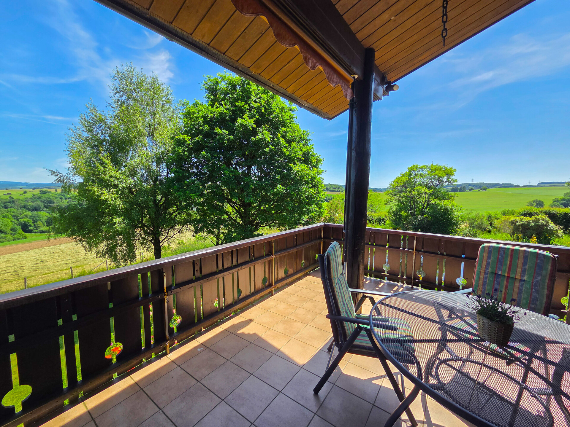 Blick vom Balkon