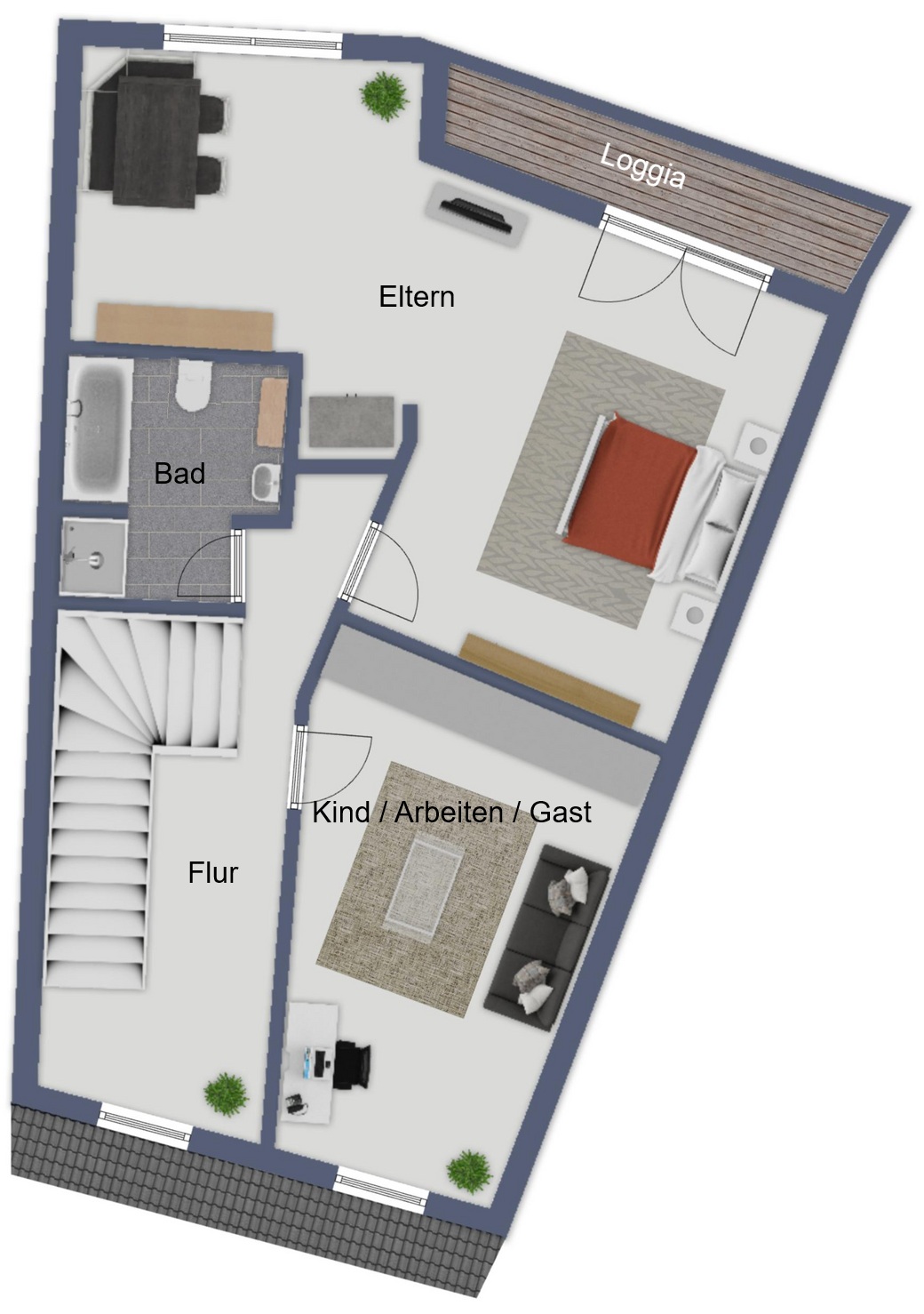 Grundriss Dachgeschoss