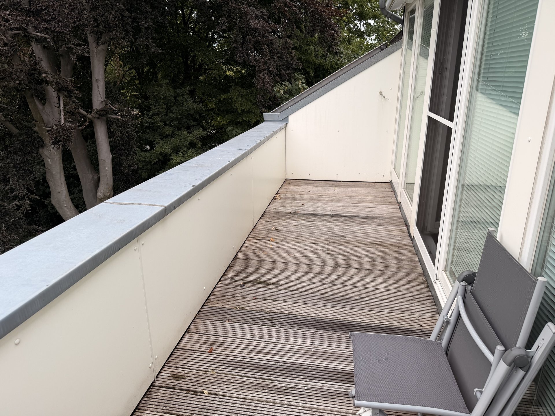 Balkon mit Westausrichtung