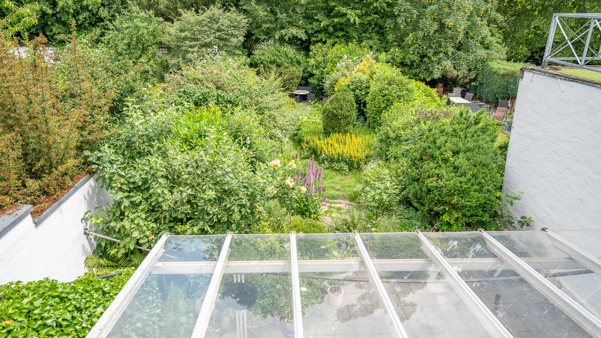Gartenansicht Dachterrasse