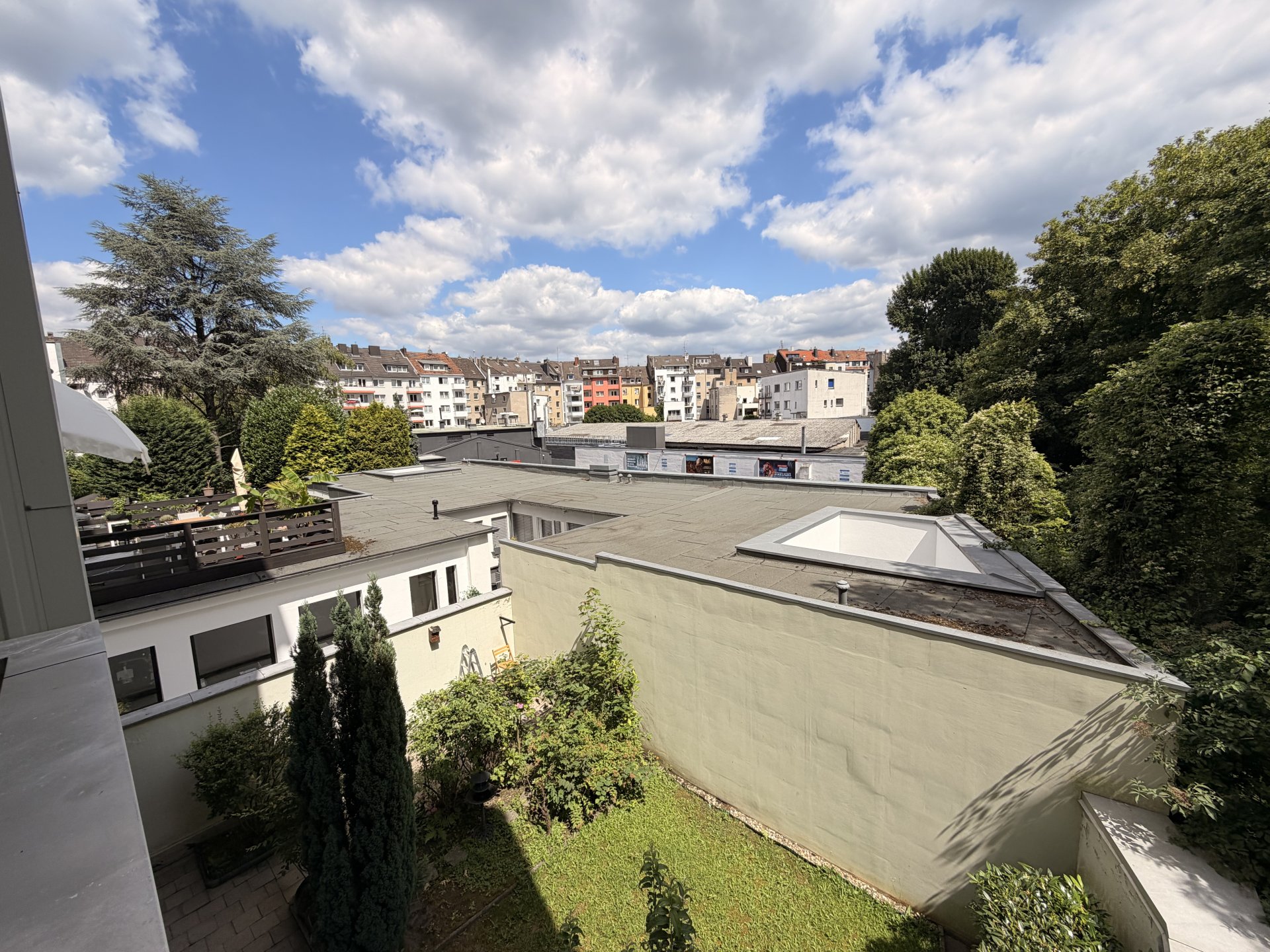 Blick vom Balkon