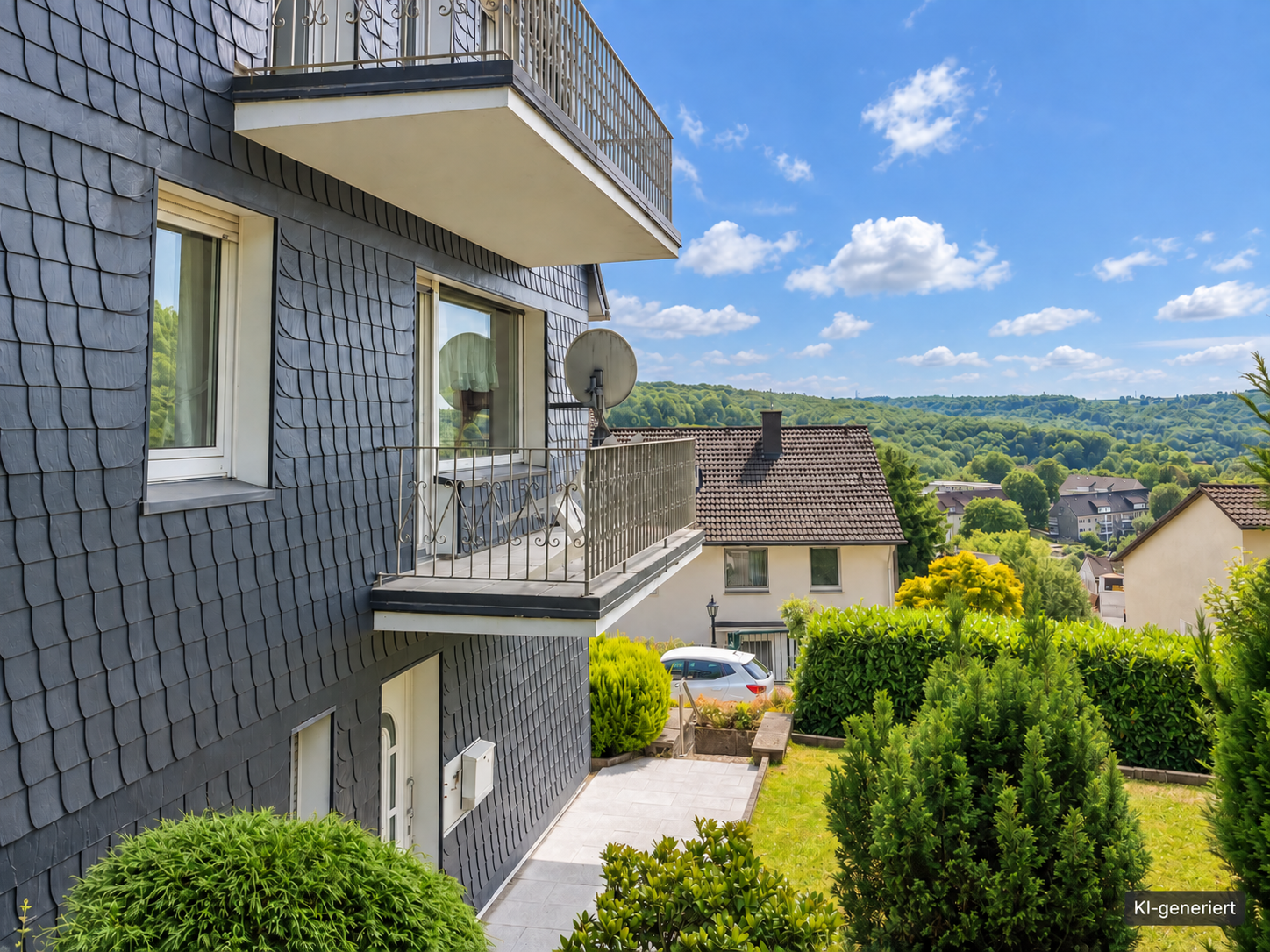 Hausansicht mit Weitblick