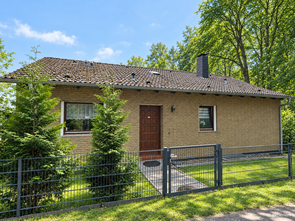 Hauseingang direkt am Waldrand