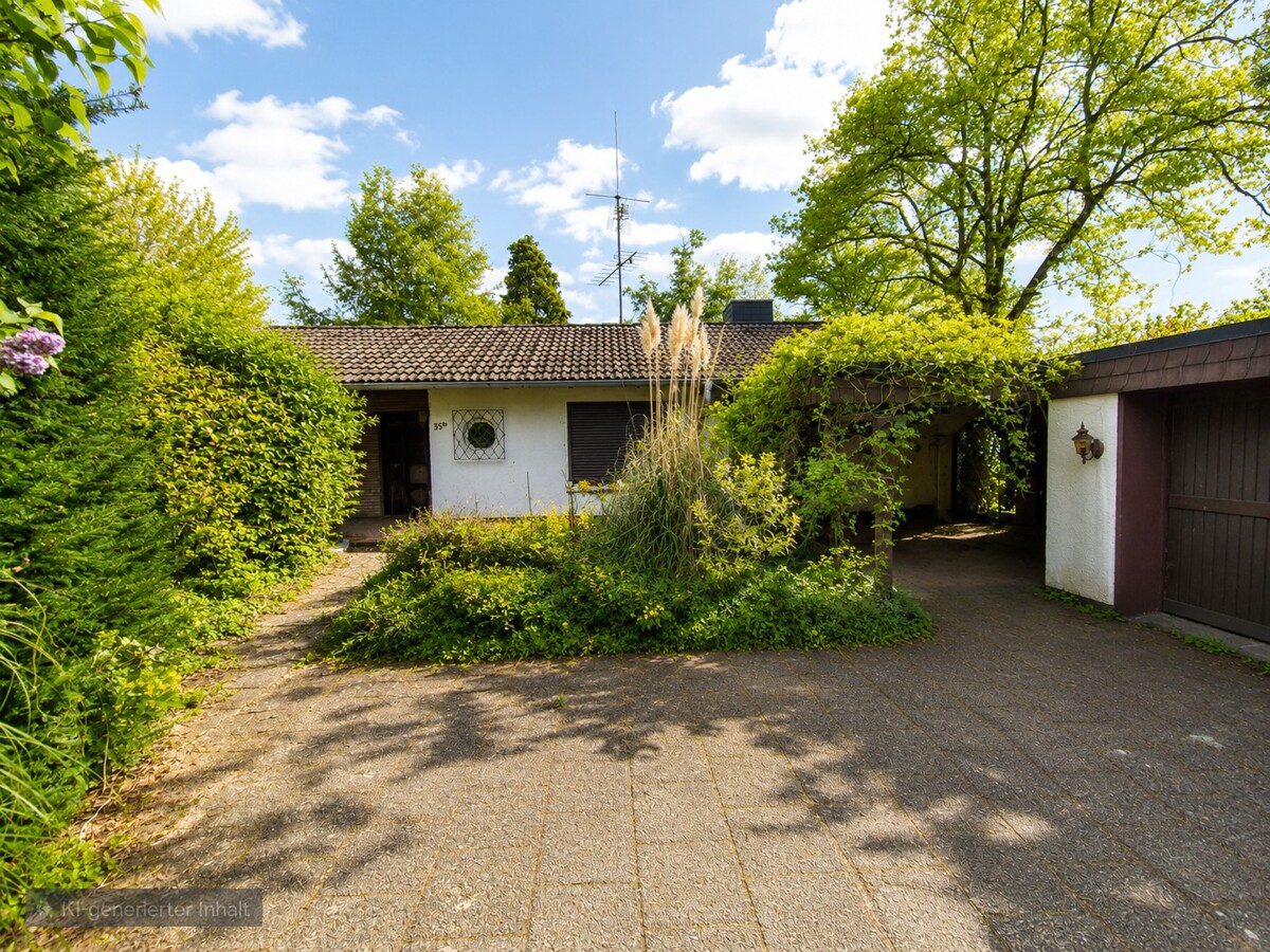 Bungalow und Garagen