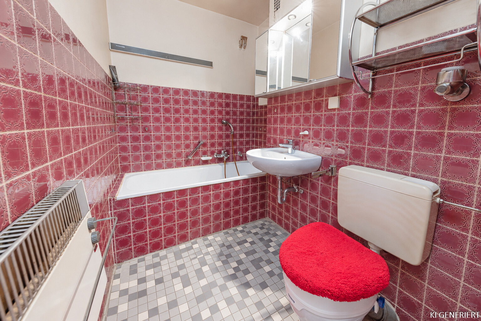 Badezimmer mit Badewanne