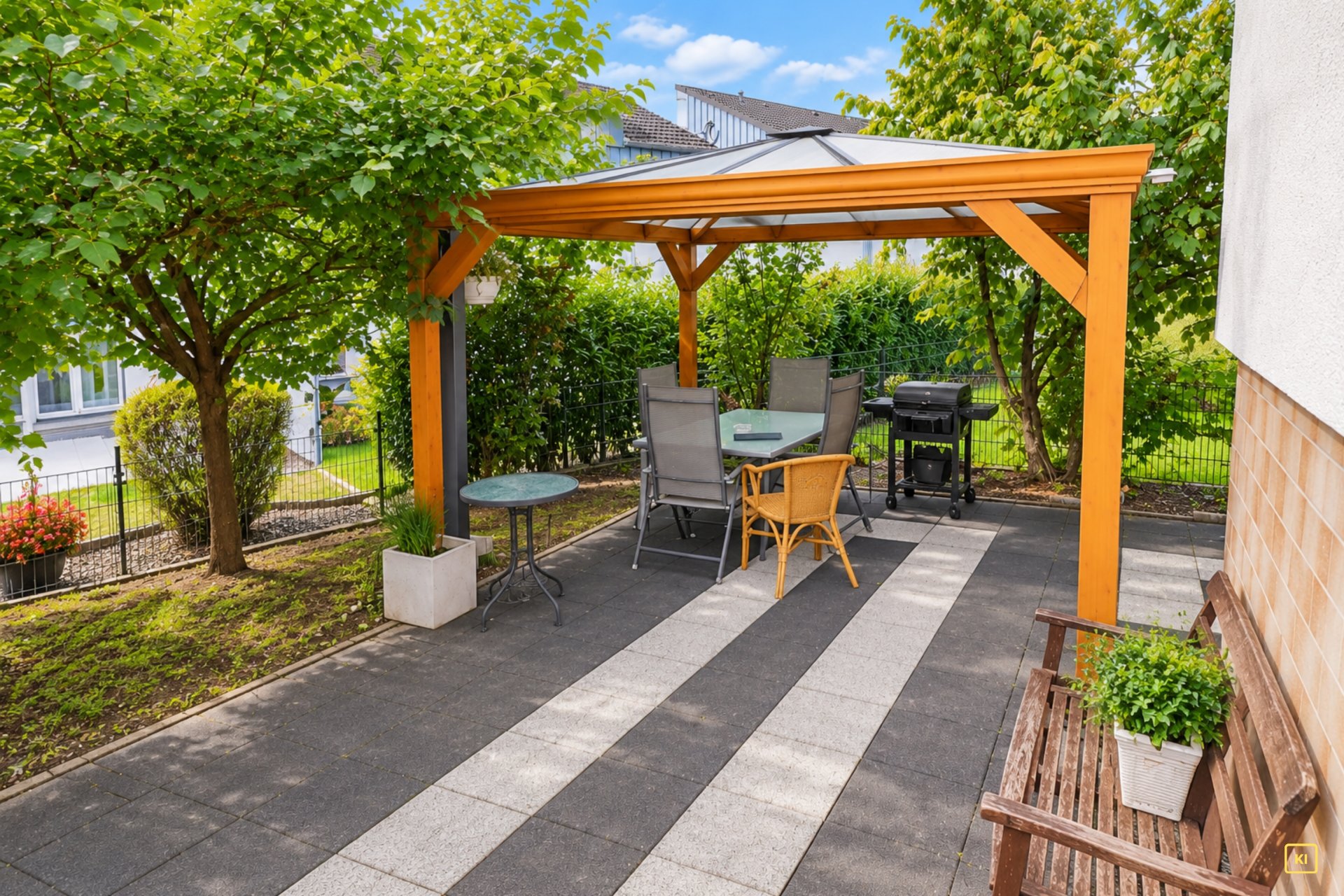 Überdachte Terrasse